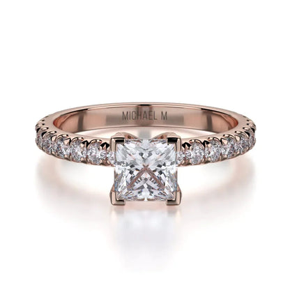 MICHAEL M Engagement Rings 18K Rose Gold Europa R493-0.75 R493-0.75RG