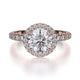 MICHAEL M Engagement Rings 18K Rose Gold Europa R494-1 R494-1RG