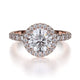 MICHAEL M Engagement Rings 18K Rose Gold Europa R494-1 R494-1RG