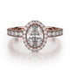 MICHAEL M Engagement Rings 18K Rose Gold Europa R501-1 R501-1RG