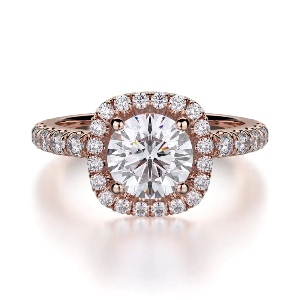 MICHAEL M Engagement Rings 18K Rose Gold Europa R536-1 R536-1RG