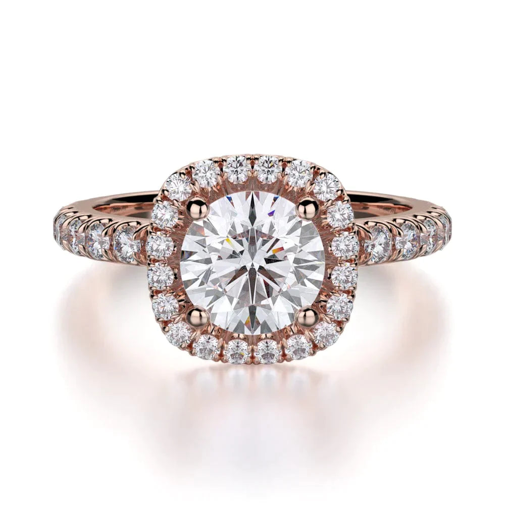 MICHAEL M Engagement Rings 18K Rose Gold Europa R536-1 R536-1RG