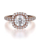 MICHAEL M Engagement Rings 18K Rose Gold Europa R536-1 R536-1RG