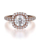 MICHAEL M Engagement Rings 18K Rose Gold Europa R536-1 R536-1RG
