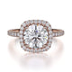 MICHAEL M Engagement Rings 18K Rose Gold Europa R536S-1.5 R536S-1.5RG