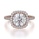 MICHAEL M Engagement Rings 18K Rose Gold Europa R536S-1.5 R536S-1.5RG