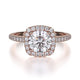 MICHAEL M Engagement Rings 18K Rose Gold Europa R539S-1 R539S-1RG