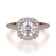 MICHAEL M Engagement Rings 18K Rose Gold Europa R539S-1 R539S-1RG