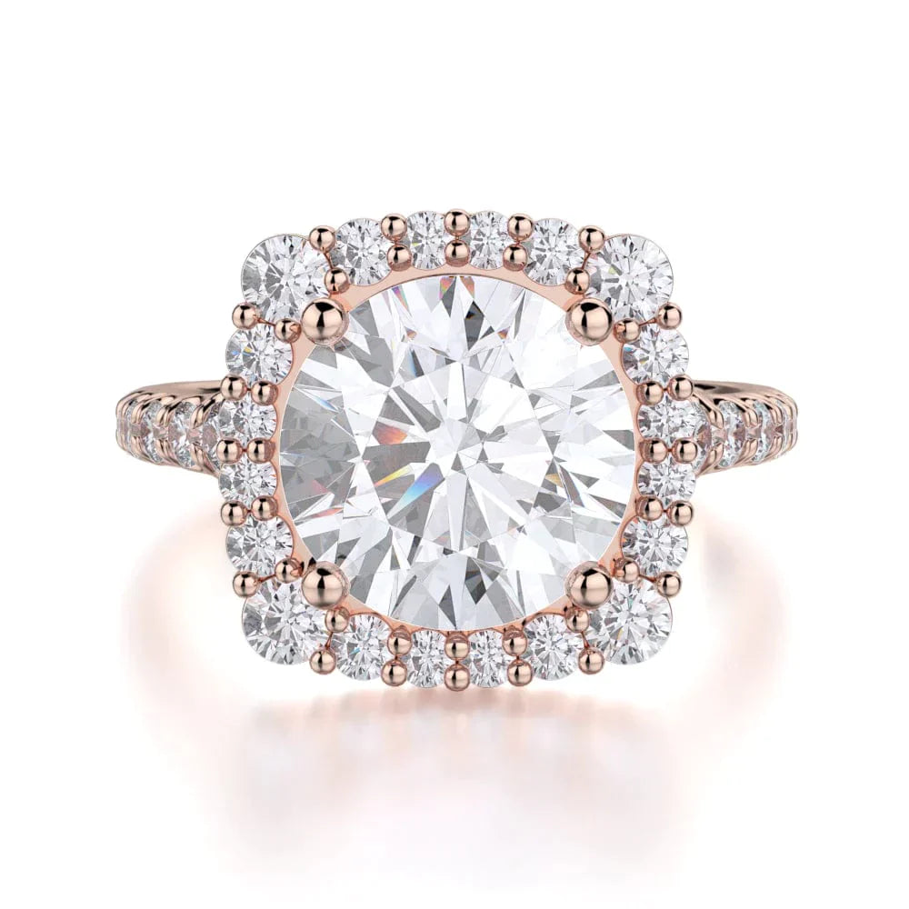 MICHAEL M Engagement Rings 18K Rose Gold Europa R698-2 R698-2RG