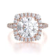 MICHAEL M Engagement Rings 18K Rose Gold Europa R698-2 R698-2RG