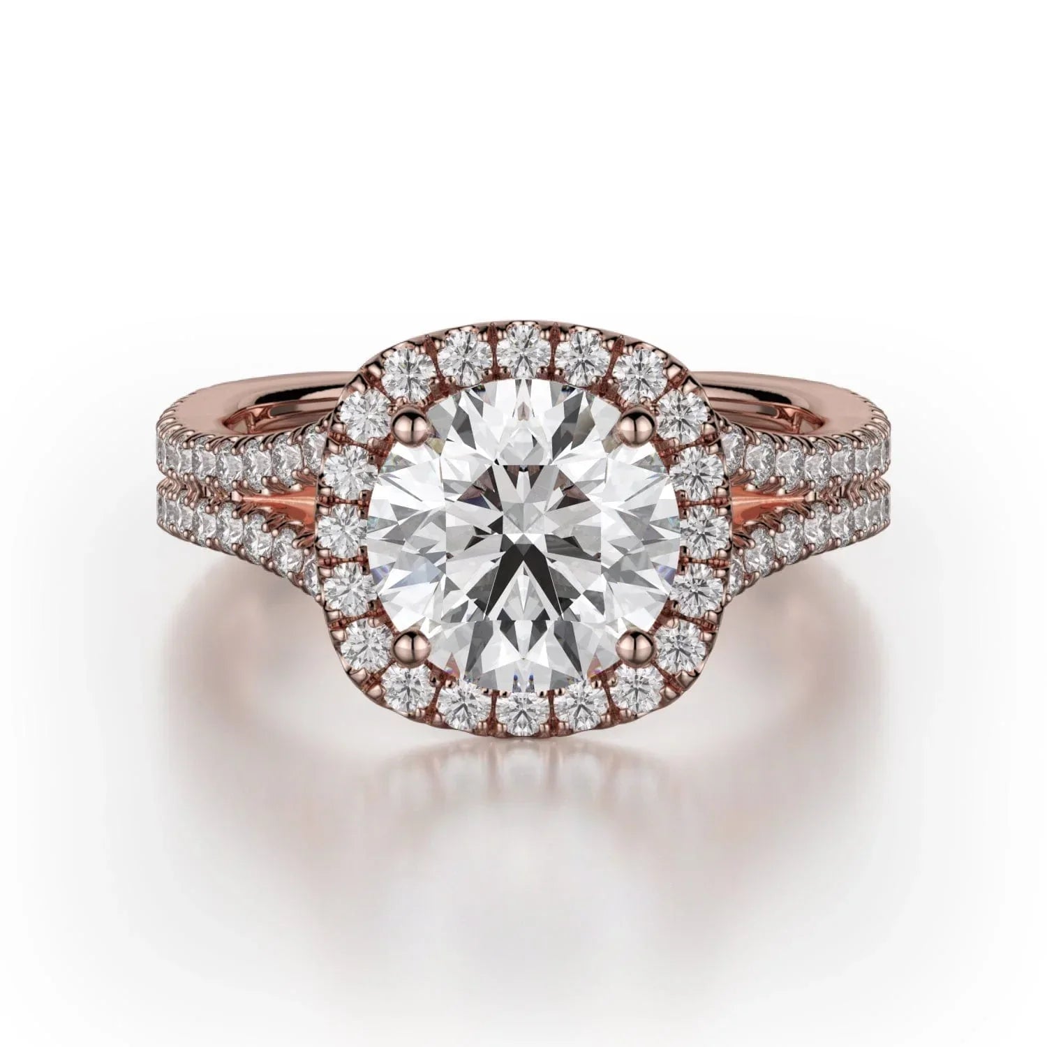 MICHAEL M Engagement Rings 18K Rose Gold Europa R783-2