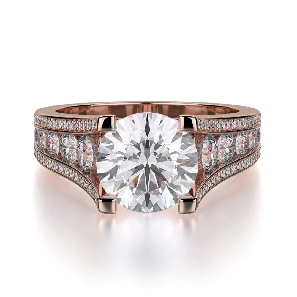 MICHAEL M Engagement Rings 18K Rose Gold Loud R735-2 R735-2RG