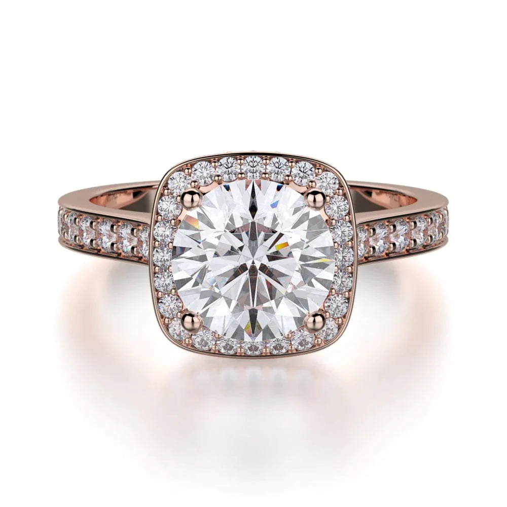MICHAEL M Engagement Rings 18K Rose Gold Love R353-2 R353-2RG