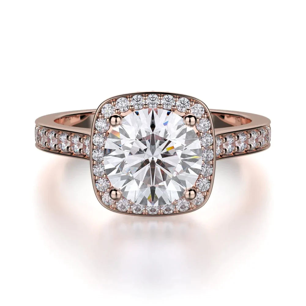 MICHAEL M Engagement Rings 18K Rose Gold Love R353-2 R353-2RG