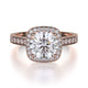 Michael M Pavé Round Engagement Ring