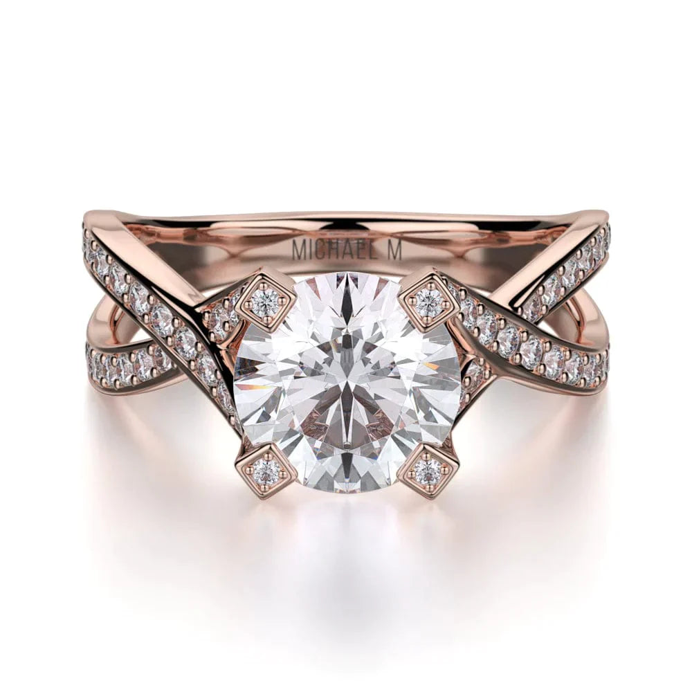 MICHAEL M Engagement Rings 18K Rose Gold Love R411-1 R411-1RG