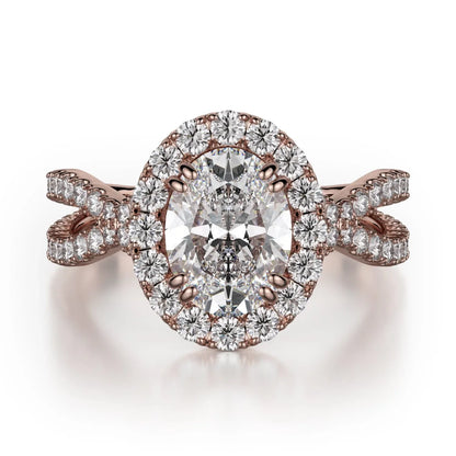 MICHAEL M Engagement Rings 18K Rose Gold Love R454-2 R454-2RG
