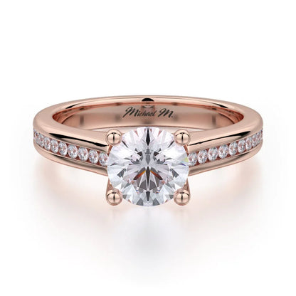 MICHAEL M Engagement Rings 18K Rose Gold Love R461S-1 R461S-1RG