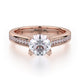 Michael M Center Stone Prong Round Engagement Ring