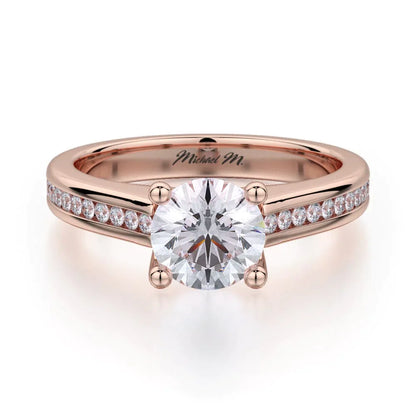 MICHAEL M Engagement Rings 18K Rose Gold Love R461S-1 R461S-1RG