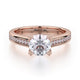 Michael M Center Stone Prong Round Engagement Ring