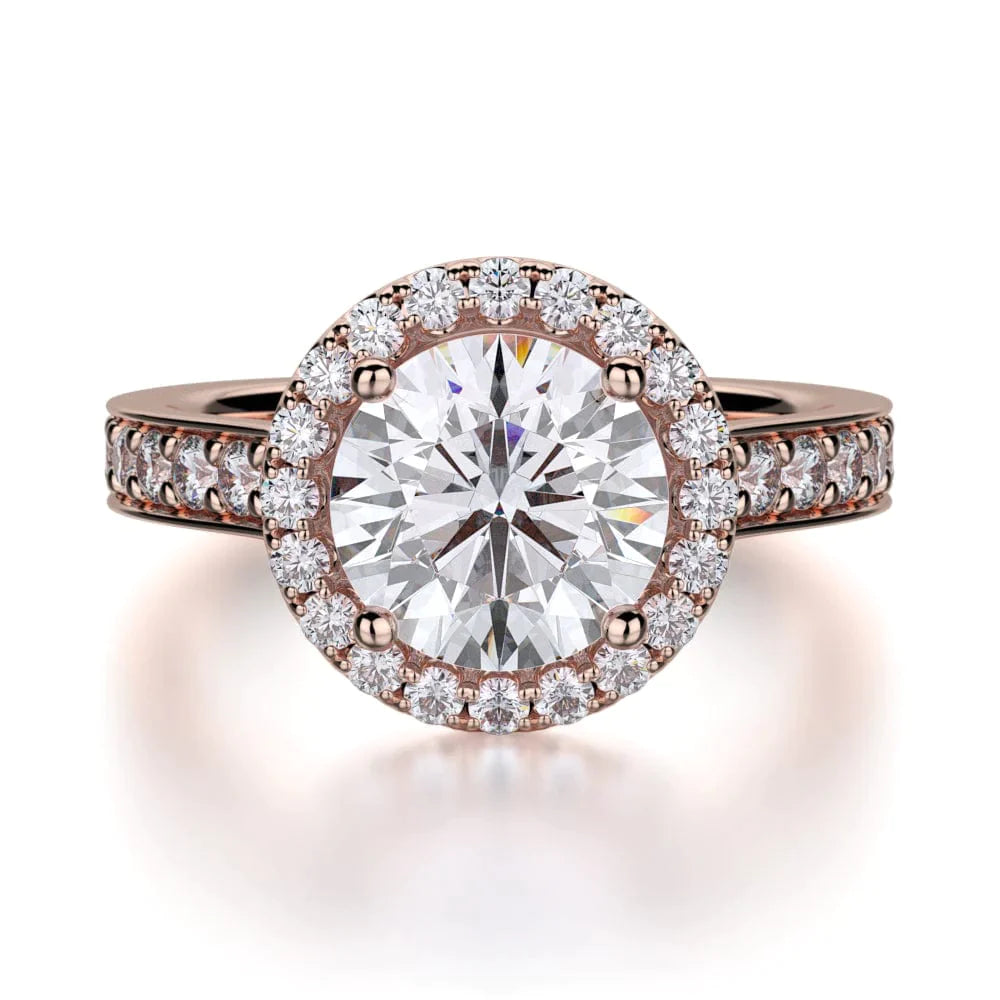 MICHAEL M Engagement Rings 18K Rose Gold Love R500-1.5 R500-1.5RG