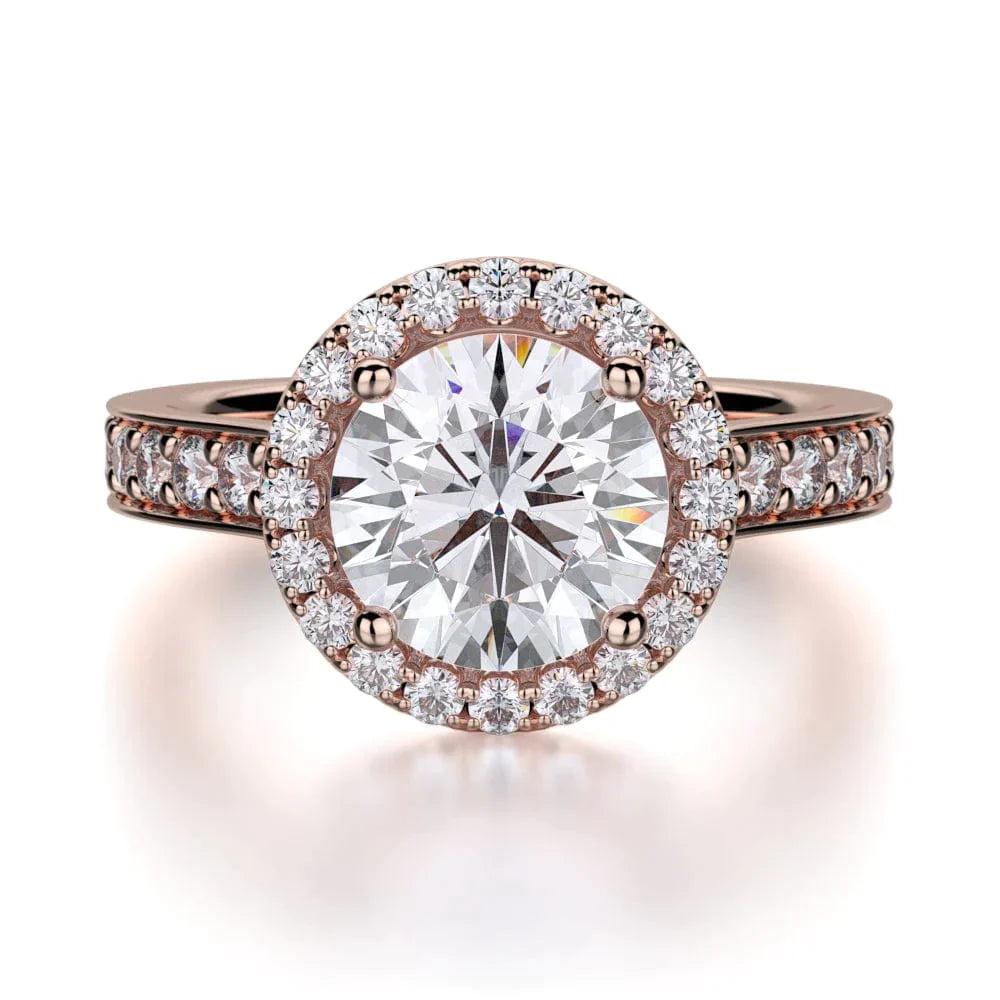MICHAEL M Engagement Rings 18K Rose Gold Love R500-1.5 R500-1.5RG