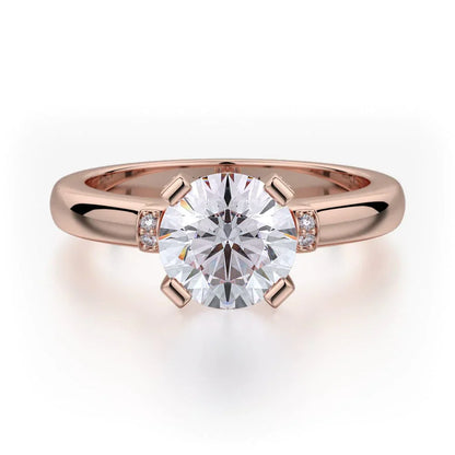Michael M Solitaire Round Engagement Ring