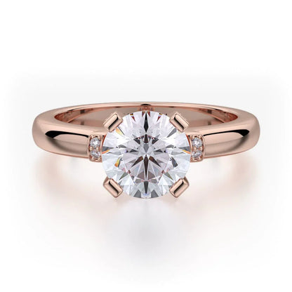 MICHAEL M Engagement Rings 18K Rose Gold Love R516-1 R516-1RG