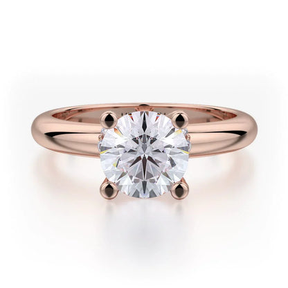 Michael M Solitaire Round Engagement Ring