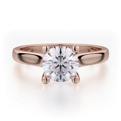 Michael M Solitaire Round Engagement Ring