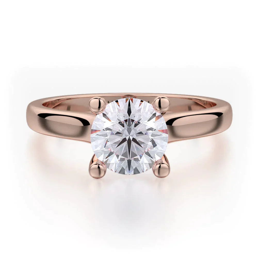 MICHAEL M Engagement Rings 18K Rose Gold Love R519-1 R519-1RG