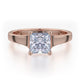 Michael M Pavé Princess Engagement Ring
