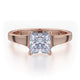 MICHAEL M Engagement Rings 18K Rose Gold Love R522-1 R522-1RG