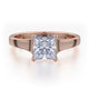 Michael M Pave Princess Engagement Ring