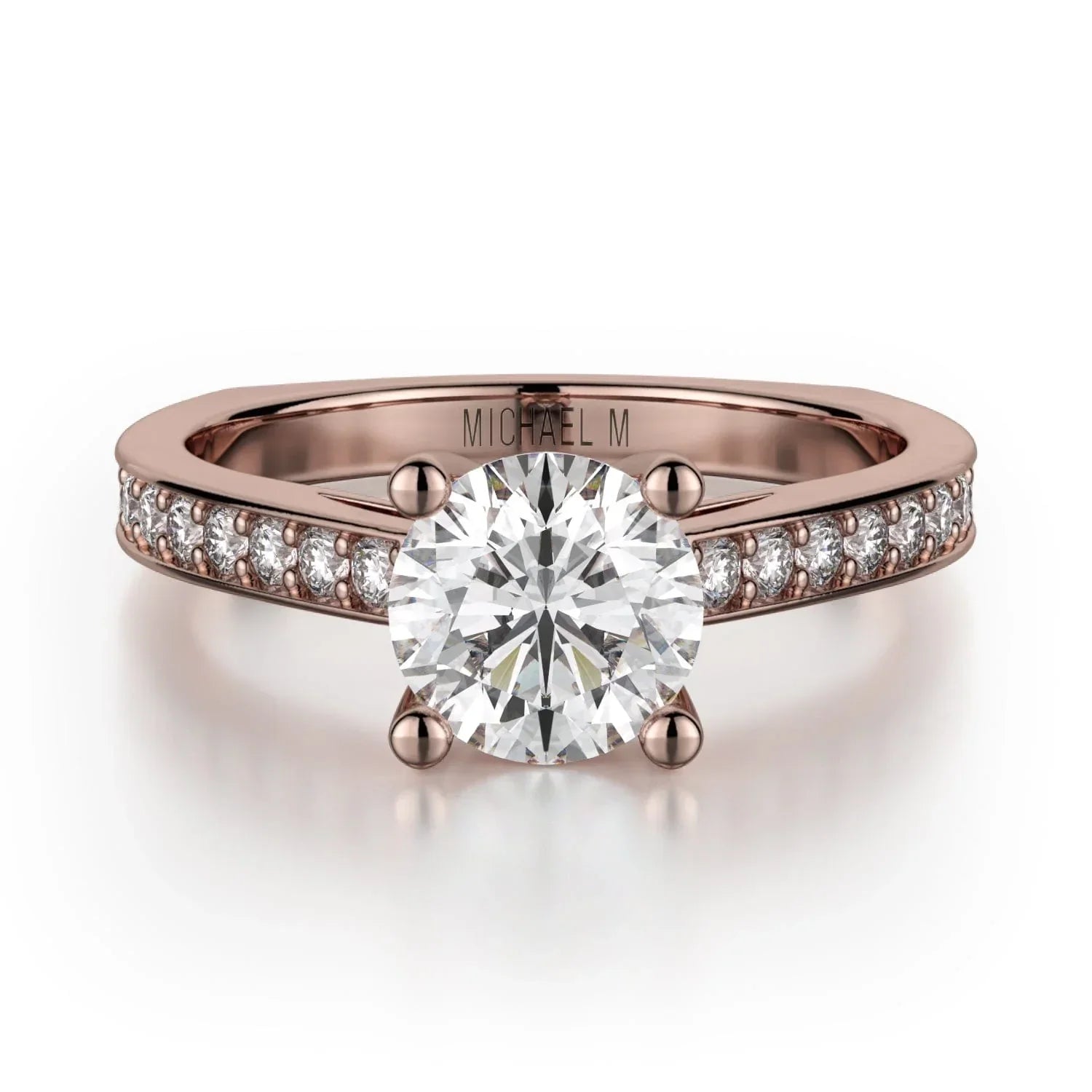 MICHAEL M Engagement Rings 18K Rose Gold Love R648-1 R648-1RG