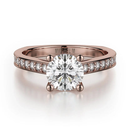 MICHAEL M Engagement Rings 18K Rose Gold Love R648-1 R648-1RG