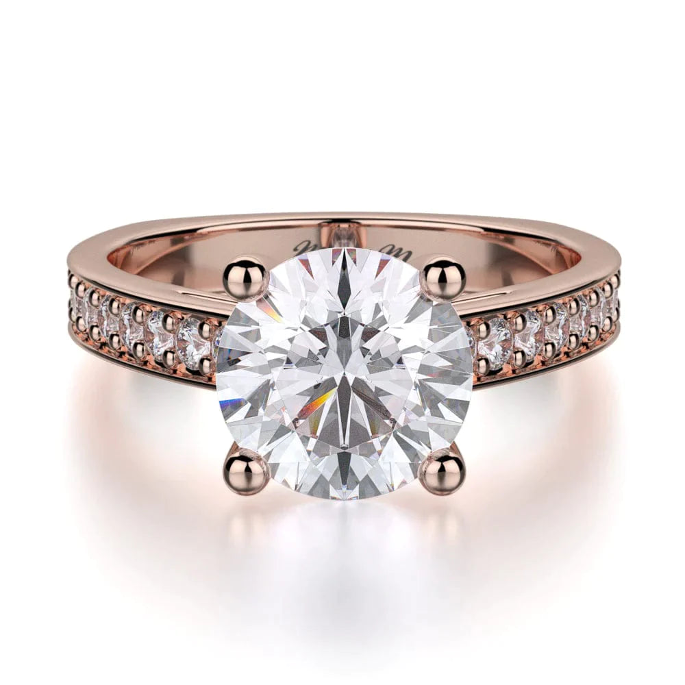 MICHAEL M Engagement Rings 18K Rose Gold Love R648-2 R648-2RG