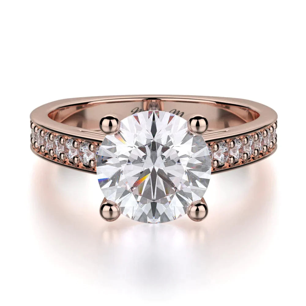 MICHAEL M Engagement Rings 18K Rose Gold Love R648-2 R648-2RG