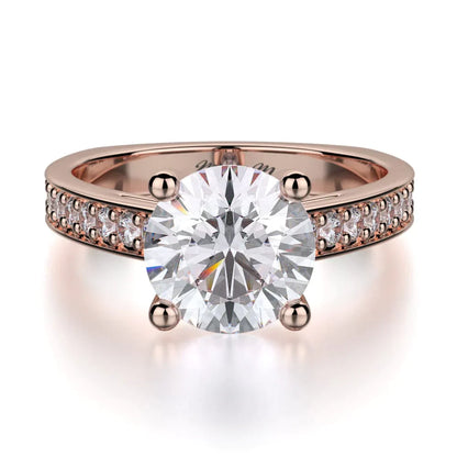 MICHAEL M Engagement Rings 18K Rose Gold Love R648-2 R648-2RG