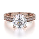 Michael M Bezel Round Engagement Ring