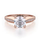 Michael M Pavé Round Engagement Ring