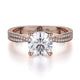 Michael M Center Stone Prong Round Engagement Ring
