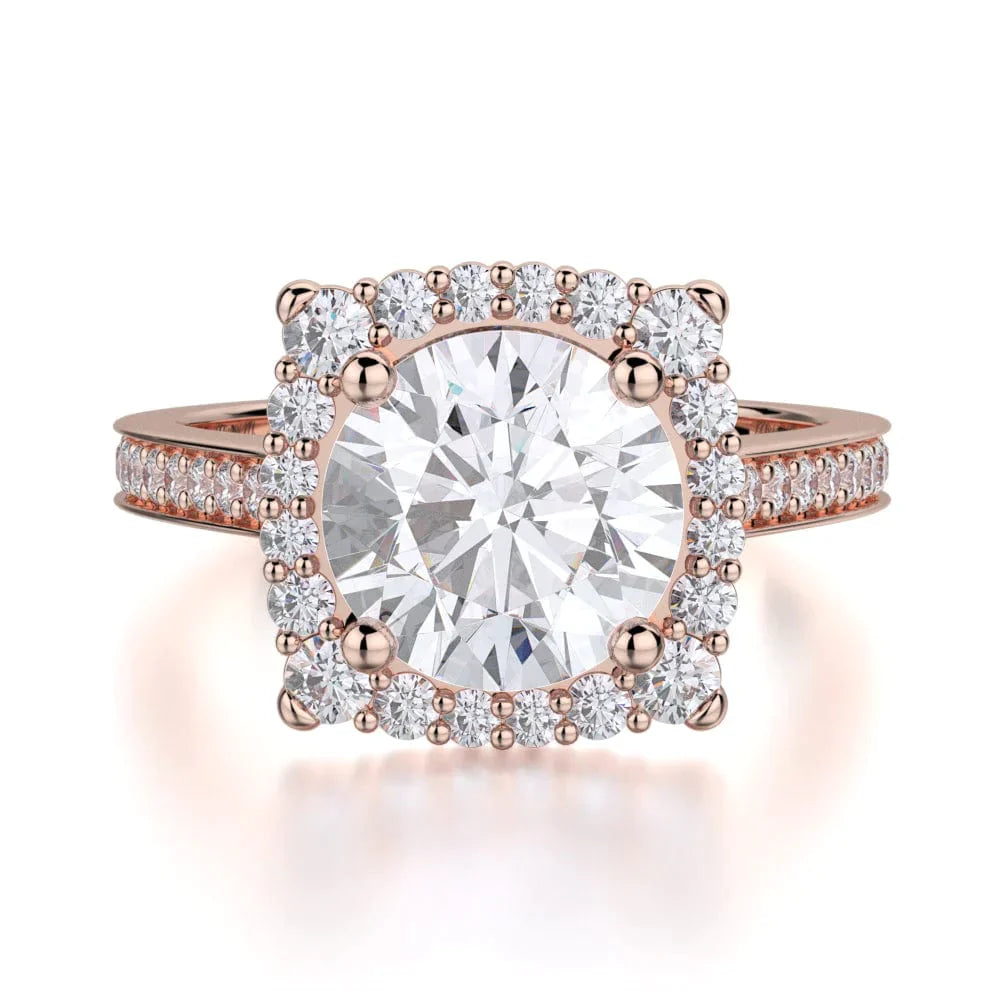 MICHAEL M Engagement Rings 18K Rose Gold Love R696-2 R696-2RG