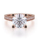 Michael M Pavé Round Engagement Ring