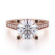 Michael M Pave Round Engagement Ring
