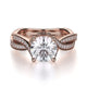 Michael M Pavé Round Engagement Ring