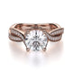 MICHAEL M Engagement Rings 18K Rose Gold Love R709-1.25 R709-1.25RG
