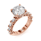 MICHAEL M Engagement Rings 18K Rose Gold Meksian R905-3 Round