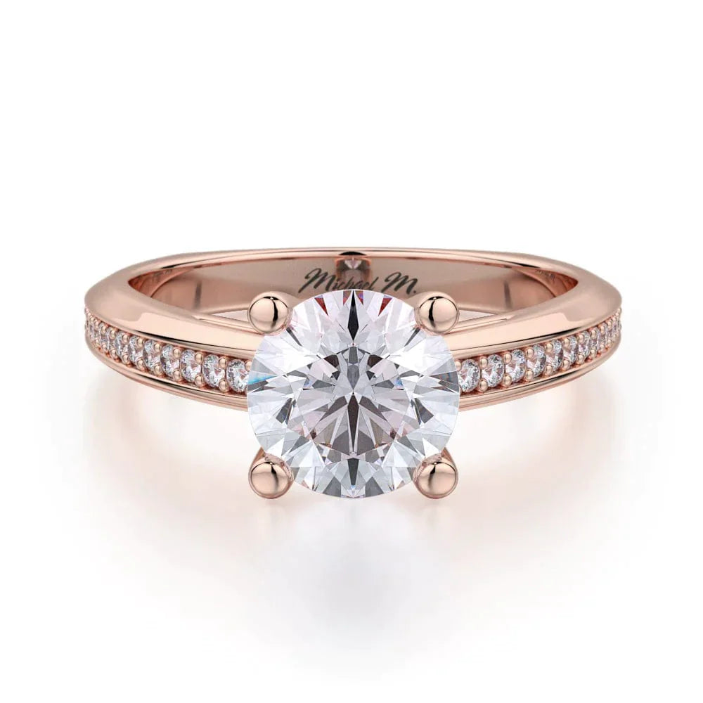 MICHAEL M Engagement Rings 18K Rose Gold Monaco R650-1 R650-1RG